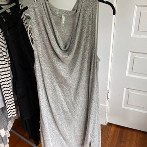 Grey sweater dress